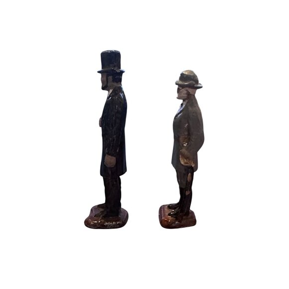 Vtg Rare Abe Lincoln and Robert E. Lee Lead Figures 1950s, 2.5&quot; Tall, Origi - Picture 2 of 5